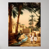 Straat in de oude stad Biskra Algerije Poster (Voorkant)