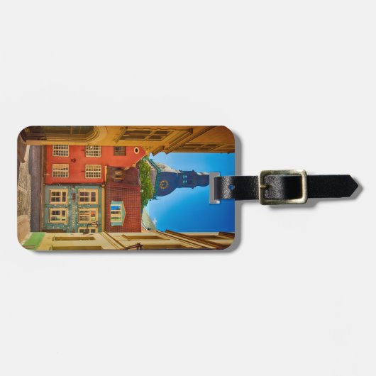 Straat in de Oude Stad | Estland Bagagelabel (Voorkant horizontaal)