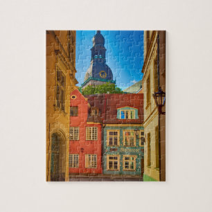 Straat in de Oude Stad   Estland Legpuzzel