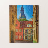 Straat in de Oude Stad | Estland Legpuzzel (Verticaal)