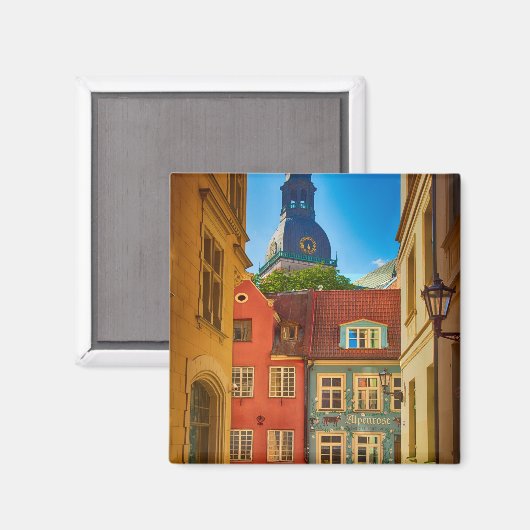 Straat in de Oude Stad | Estland Magneet (Voorkant / Achterkant)