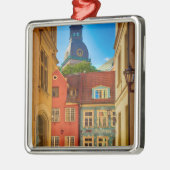 Straat in de Oude Stad | Estland Metalen Ornament (Links)