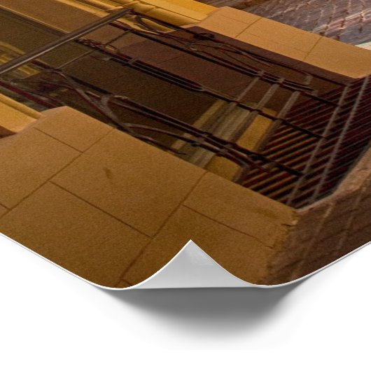 Straat in de Oude Stad | Estland Poster (Hoek)