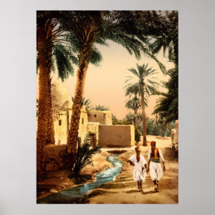 Straat in de oude stad, II, Biskra, Algerije Poster