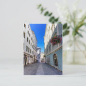 Straat in de oude stad Linz, Oostenrijk Briefkaart (Staand voorkant)