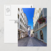 Straat in de oude stad Linz, Oostenrijk Briefkaart (Voorkant / Achterkant)