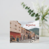 Straat in de provincie Salta in Argentinië Briefkaart (Staand voorkant)