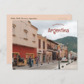 Straat in de provincie Salta in Argentinië Briefkaart (Voorkant / Achterkant)
