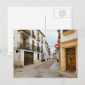 Straat in de stad Cordoba Briefkaart (Voorkant / Achterkant)
