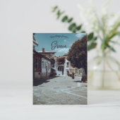 Straat in Ioannina Griekenland Briefkaart (Staand voorkant)