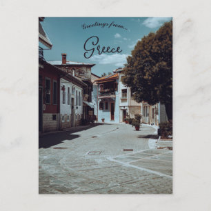 Straat in Ioannina Griekenland Briefkaart