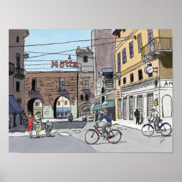 Straat in Italië # 22Poster Poster