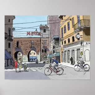 Straat in Italië # 22Poster Poster