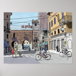 Straat in Italië # 22Poster Poster