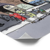 Straat in Italië # 22Poster Poster (Hoek)