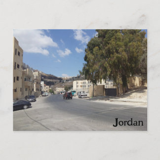 Straat in Jordanië - briefkaart