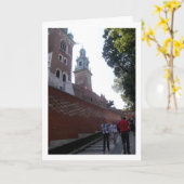 Straat in Krakau, Polen Kaart (Gele Bloem)