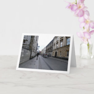 Straat in Krakau, Polen Kaart