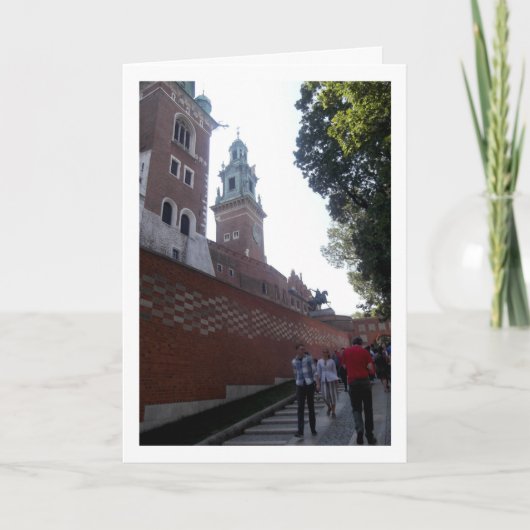 Straat in Kraków, Polen Kaart (Voorkant)