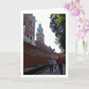 Straat in Kraków, Polen Kaart