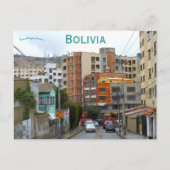 Straat in La Paz Bolivia Briefkaart (Voorkant)