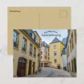 Straat in Luxemburg Briefkaart (Voorkant / Achterkant)