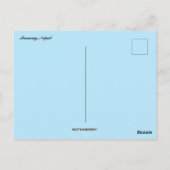 Straat in Manang Nepal Briefkaart (Achterkant)