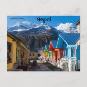 Straat in Manang Nepal Briefkaart (Voorkant)