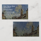 Straat in Nevers van Jongkind Johan Barthold (best Visitekaartje (Voorkant / Achterkant)