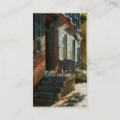 Straat in New Castle, Delaware - Platinum Visitekaartje (Achterkant)