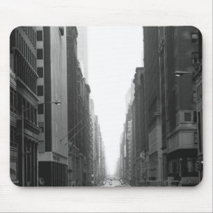 Straat in NY City B&W Muismat