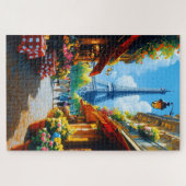 Straat in Parijs Legpuzzel (Horizontaal)