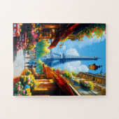 Straat in Parijs Legpuzzel (Horizontaal)
