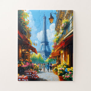Straat in Parijs Legpuzzel