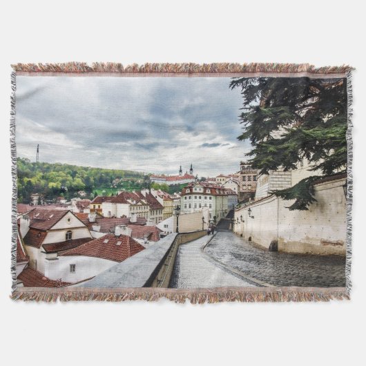 Straat in Praag Deken (Voorkant)