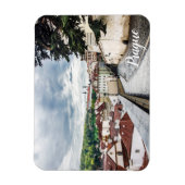 Straat in Praag in het centrum van het Briefkaart Magneet (Verticaal)