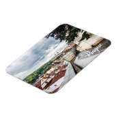 Straat in Praag in het centrum van het Briefkaart Magneet (Linkerzijde)