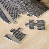 Straat in Praag in het centrum van Jigzaag Puzzle Legpuzzel (Zijkant)