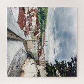 Straat in Praag in het centrum van Jigzaag Puzzle Legpuzzel (Horizontaal)