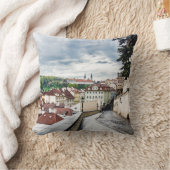 Straat in Praag Kussen (Deken)
