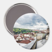 Straat in Praag Magneet (Voorkant / Achterkant)