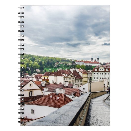 Straat in Praag Notitieboek (Voorkant)