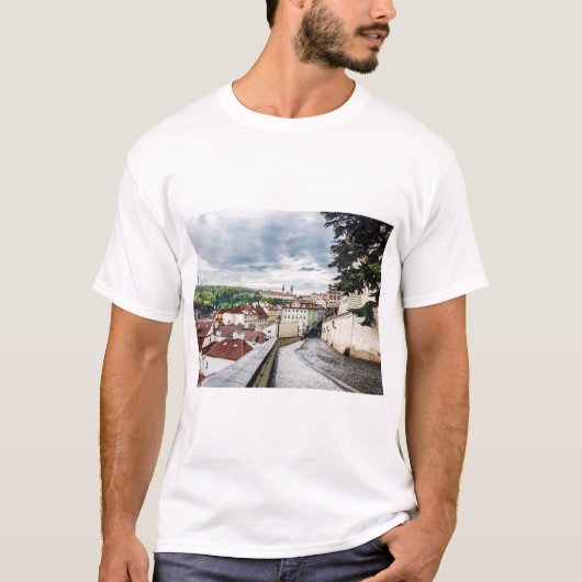 Straat in Praag T-shirt (Voorkant)