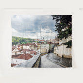 Straat in Praag Wandkleed (Voorkant (horizontaal))