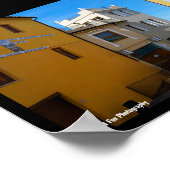 Straat in Riba-roja de Túria Poster (Hoek)