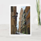 Straat in Riba-roja de Túria, Spaanse stad Kaart (Voorkant)