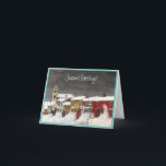 Straat in Røros in de winter (1903) Kaart<br><div class="desc">Winterlandschap in Noorwegen</div>