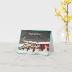 Straat in Røros in Winter (1903) Kaart