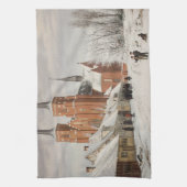 Straat in Roskilde 1836 Theedoek (Verticaal)