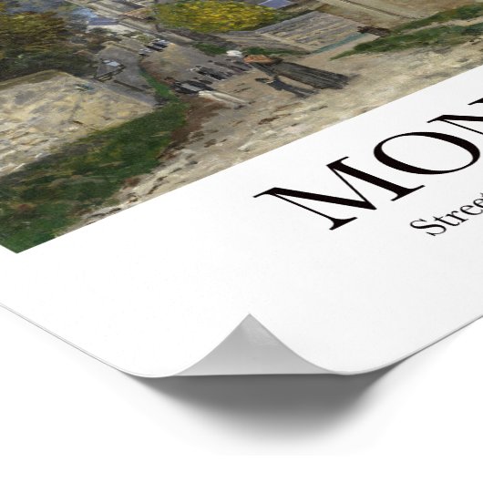 Straat in Sainte-Adresse door Claude Monet Poster (Hoek)